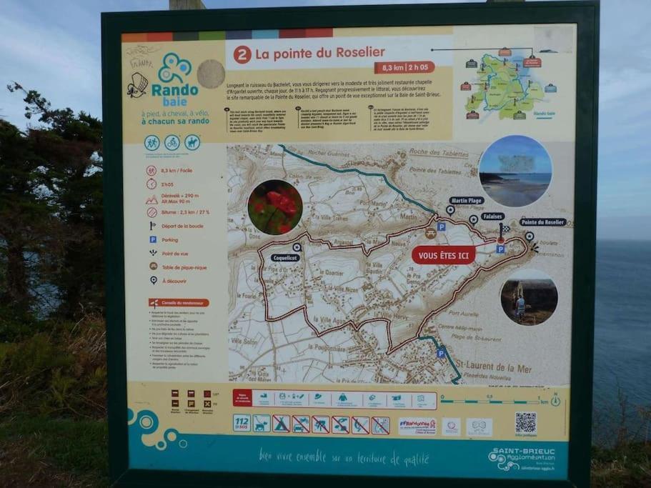 Chaumiere Cotiere: Plage A 500M,A Deux Pas Du Gr34 Plérin Εξωτερικό φωτογραφία